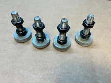Set of 4 Craftsman Table Saw Stand Leveling Feet w/Rubber feet, 1/2" bolts