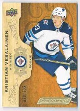 2018-19 UPPER DECK ENGRAINED KRISTIAN VESLAINEN 028/299 WINNIPEG JETS #56