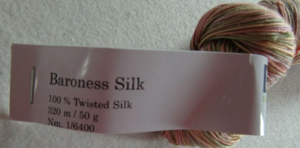 (338/kg): 50 g DesignEtte, BARONESS SILK, LACE, Seide im Farbverlauf, Farbwahl - Bild 2 von 4