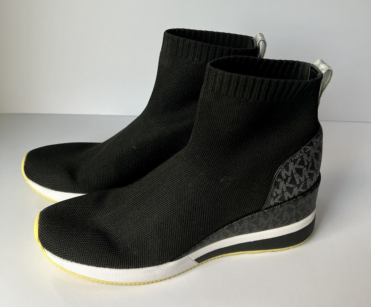 Michael Kors Skyler Bootie Black US M Sporty Sock Sneaker