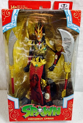 Mortal Kombat Mandarin Spawn Figure with weapons McFarlane Toys NEW In Box 