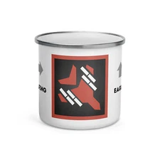Eagle Strafing Run Stratagem 12oz Enamel Mug
