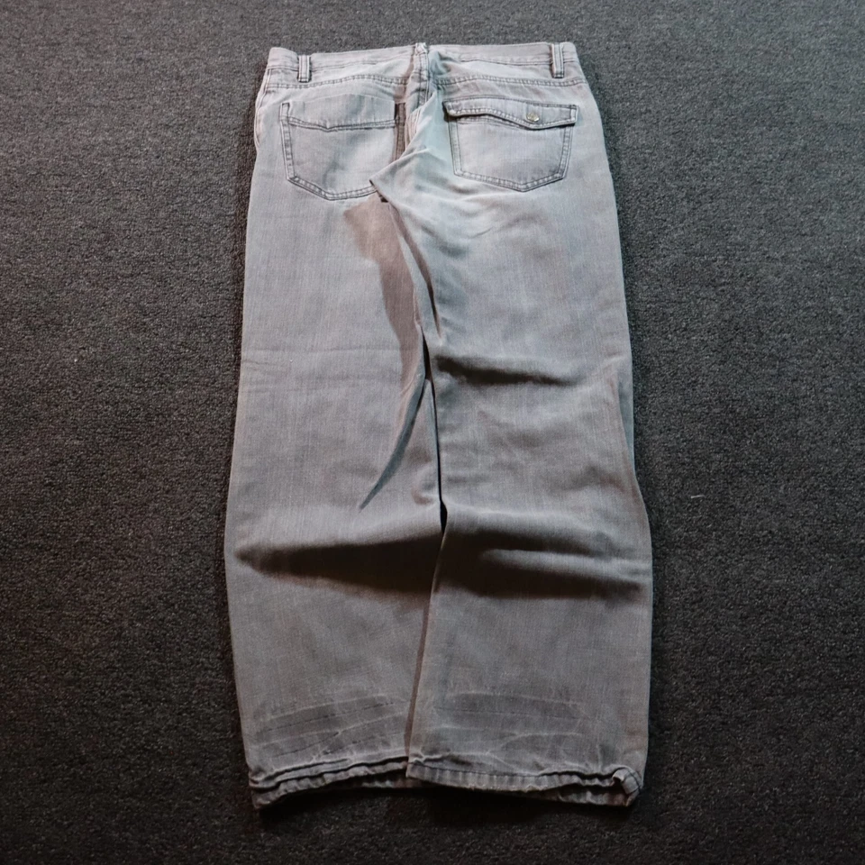 Y2K/2000s HAWK GRUNGE VAQUEROS RECTOS GRIS 30X30 Foto 2 de 4