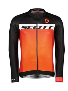 black and orange cycling jersey