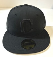 Cleveland Indians MLB NE  Basic "Black /Black" Fitted Hat