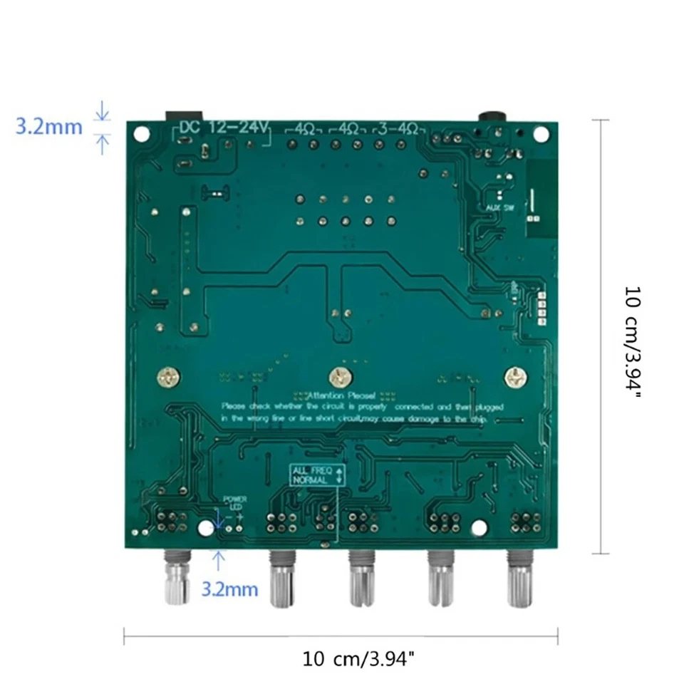 Bluetooth 5.0 TPA3116 Subwoofer Amplifier Audio Board 2.1 HIFI 2x50W + 100W - Image 3 of 4