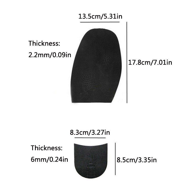 1 Pair Shoe Soles Heels Repair Slip Grip Rubber Pads DIY AntiSlip Insoles B eBay