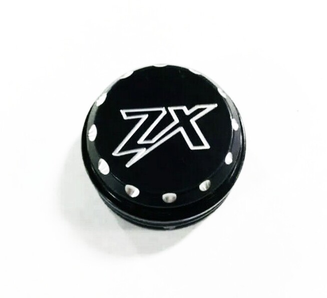 ZX-14 BLACK CONTRAST DIAMOND CUT “ZX” ENGRAVED YOKE CAP 2009