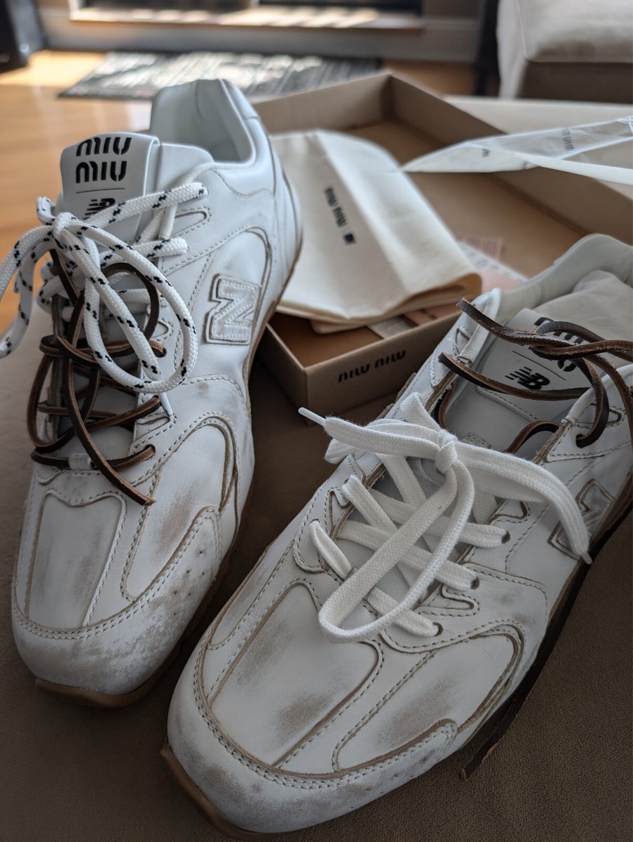RARE Auth NWT Miu Miu x New Balance 530 - Size 43 White RARE Auth NWT Miu Miu x New Balance 530 - Size 43 White