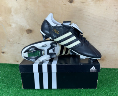 Adidas Predator 7406 SG Leathers Elite US12 UK11,5 Schwarz Stiefel Stollen He...