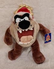 1998 Taz Looney Tunes Christmas Plushie Play By Play