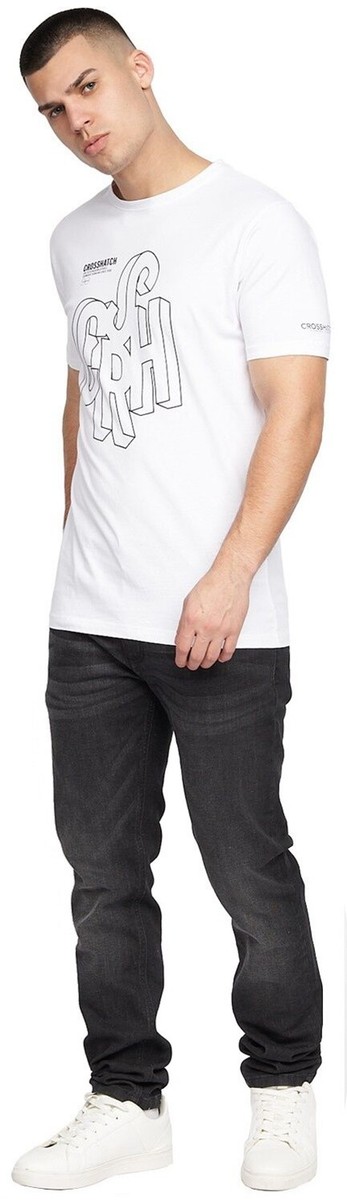 T-Shirt Uomo Santa Cruz Tiki Hand Maglia Off White Bianca Maniche Corte E Girocollo 100% Cotone Biologico - Foto 6