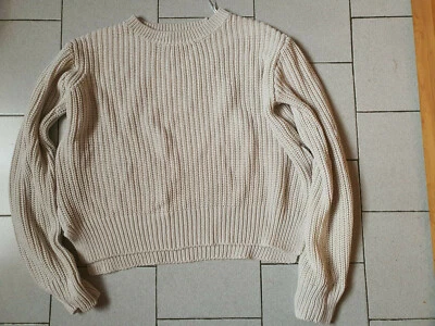 Pull H&M Femme taille 36 - Taille S - Beige - coton acrylique - Comme neuf - Photo 1/2