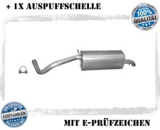 Endschalldämpfer für Seat Ibiza IV 1.2 TSI Auspuff Endtopf Schelle