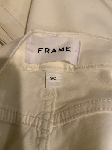 Jeans skinny FRAME bianco Le High, taglia 30 - Foto 6 di 8