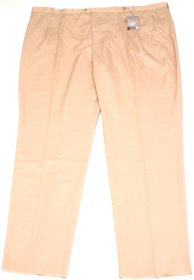 Cutter & Buck Mens CB DryTec Luxe Beige/Khaki Dress Pants, Big Tall Size 58 B