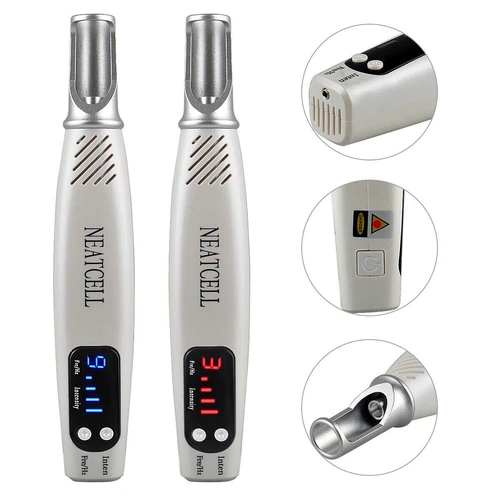 Penna laser professionale picosecondi blu e rossa rimozione tatuaggi acne talpa cicatrici detergente - Foto 3 di 17