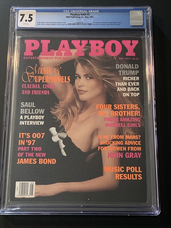 PLAYBOY May 1997 Donald Trump CGC Graded 7.5 Collectable