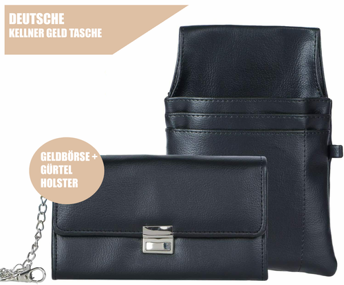 2 Stück Kellner Taxi Geldtasche Portemonnaie Kellnertasche Gastro Gürtel Holster - Bild 2 von 6