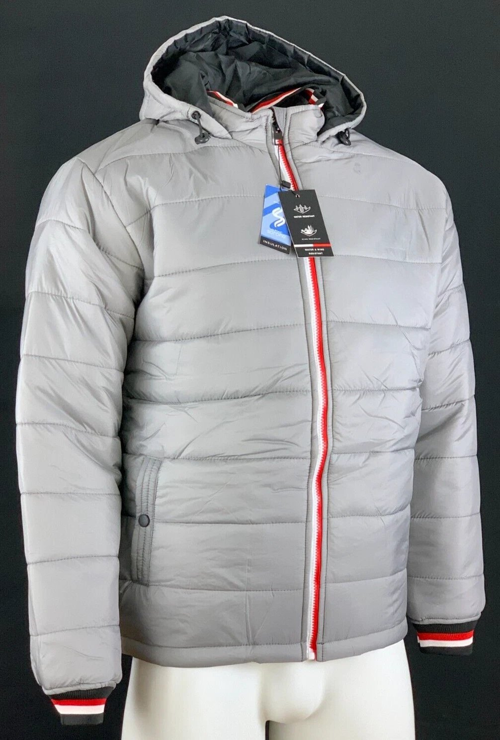 Men’s Winter Polyester Puffer Lightweight Jackets Unbranded - Gray - S image 10