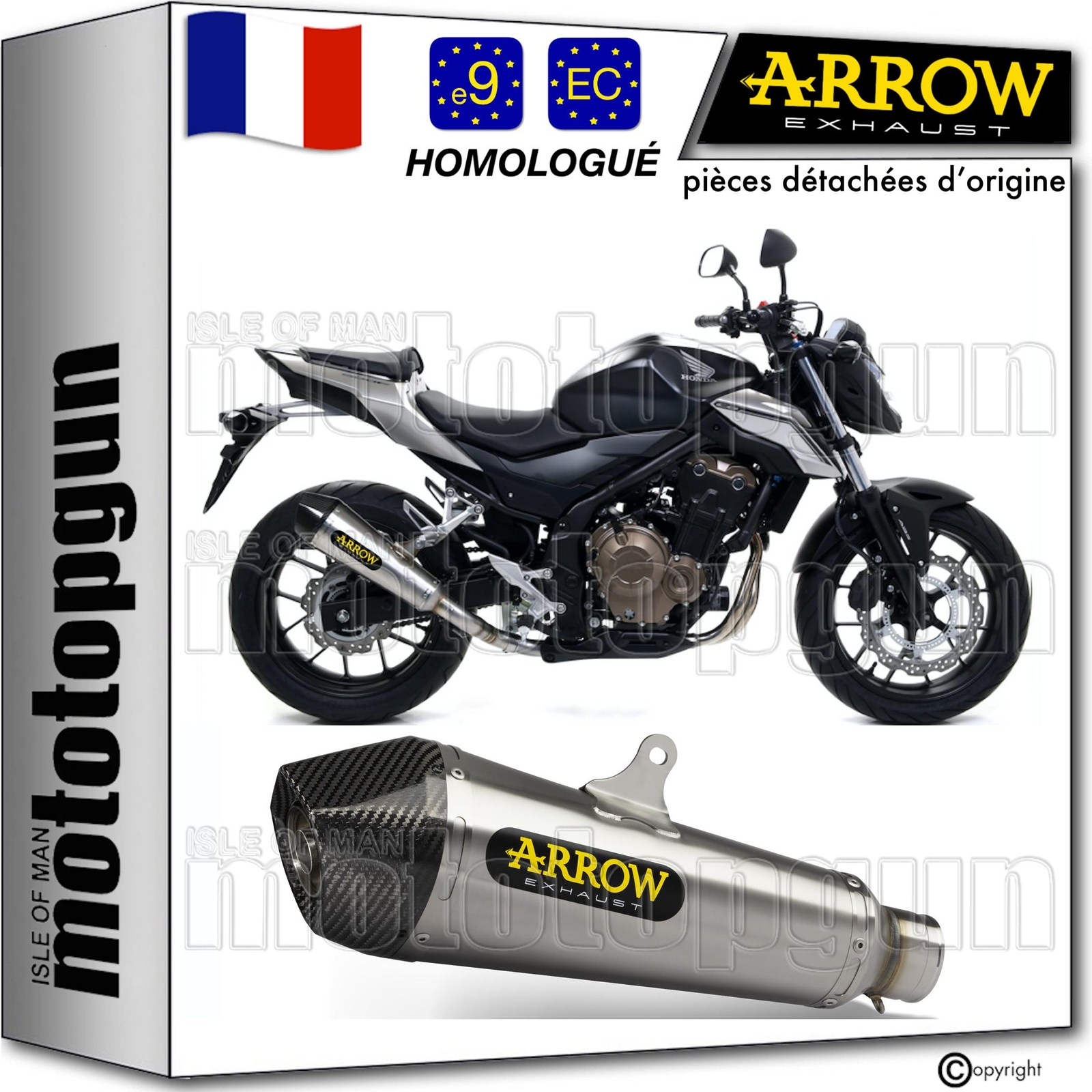 Pot Arrow X-Kone homologué pour libérer la puissance de la CBR 500 R