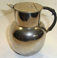 alte silberne Milch Kanne, unmarkiert, ca:H 13,5 cm,Dm 10 cm, 256 g