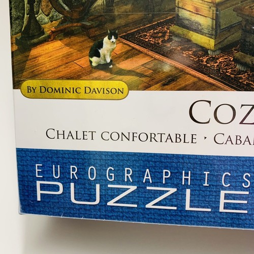 Cozy Cabin Eurographics Jigsaw Puzzle 1000 Pieces Dominic Davison 19x26 NEW - Picture 3 of 6