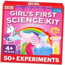 Girls  First Science Kit for Kids Ages 4-5-6-7-8  Birthday Gift Ideas for 4 
