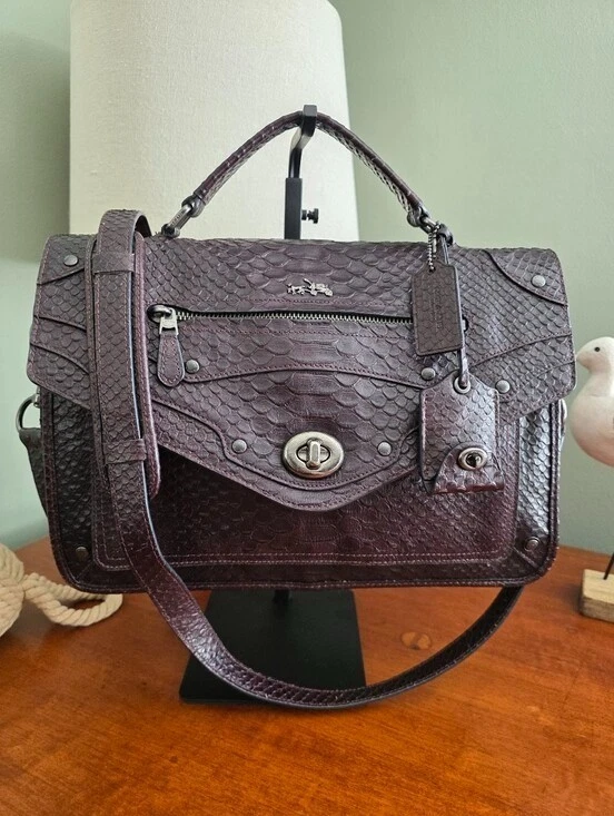Coach Python Bags & Handbags for Women for sale | eBay