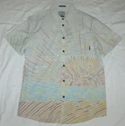 Mens BAJA LLAMA Sun Burst Short Sleeve Button Up Shirt Size L NEW $79
