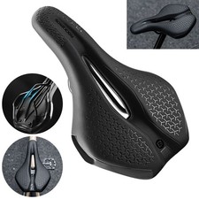 ROCKBROS Bike Saddle Racing Soft Bicycle Seat Saddle Breathable Shock Absorption