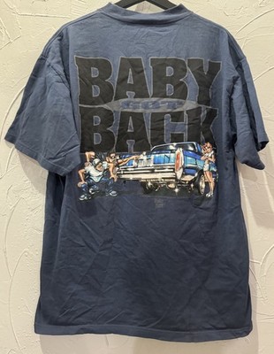 Vintage 1995 Rolling Hard Baby Got Back TShirt XL Thrashed 