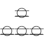 4pcs Foldable Wine Bottle Holder Wall Mounted Wine Rack Hanging Wine Bottle Rack