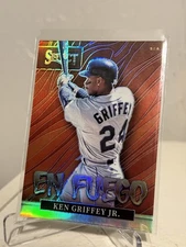 2022 Panini Select Ken Griffey Jr En Fuego Silver Holo Prizm #EF9 - Mariners HOF