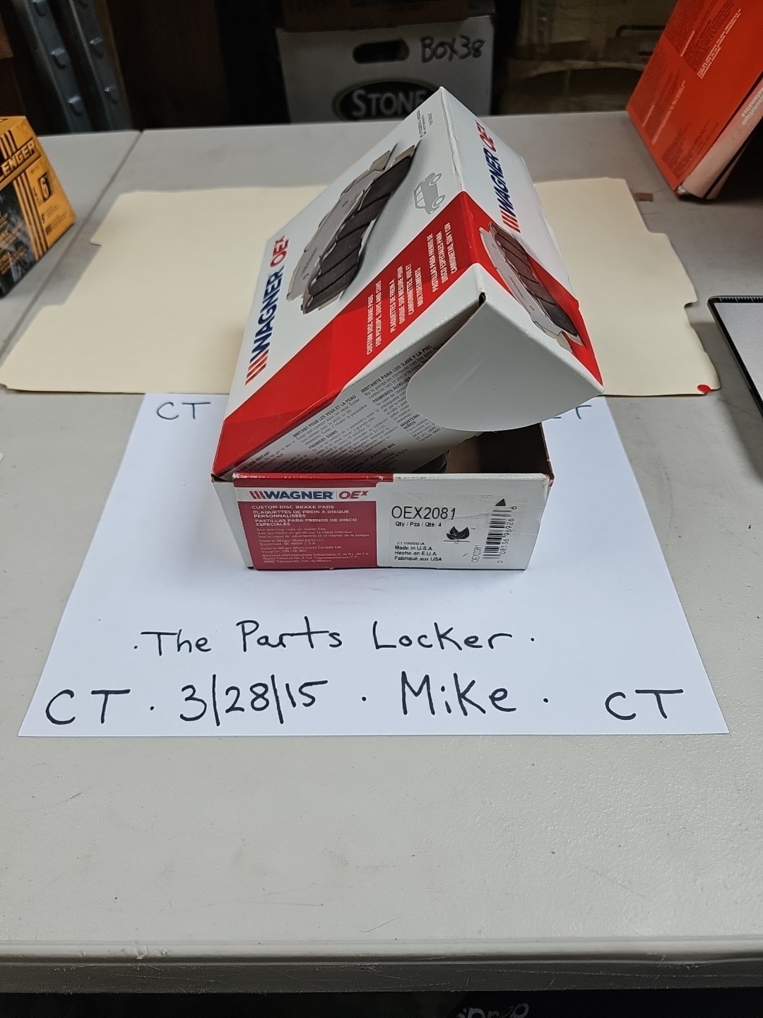 Wagner OEX2081 Disc Brake Pad Set for 2017-2021 Jeep Compass