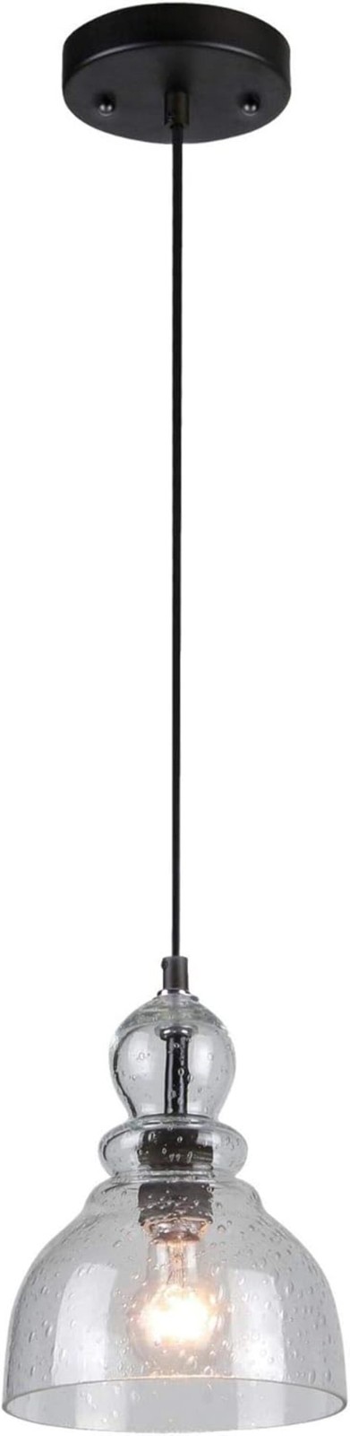 Westinghouse 6100800 Fiona Pendant, 1-Light, Oil Rubbed Bron