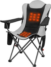 Outsider Heated Folding Camp Chair with Cooler, Drinks Holder & Bottle Opener