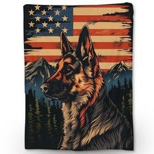 German Shepherd Blanket - Soft Cozy Lightweight Dog Flannel Throw Blanket for...