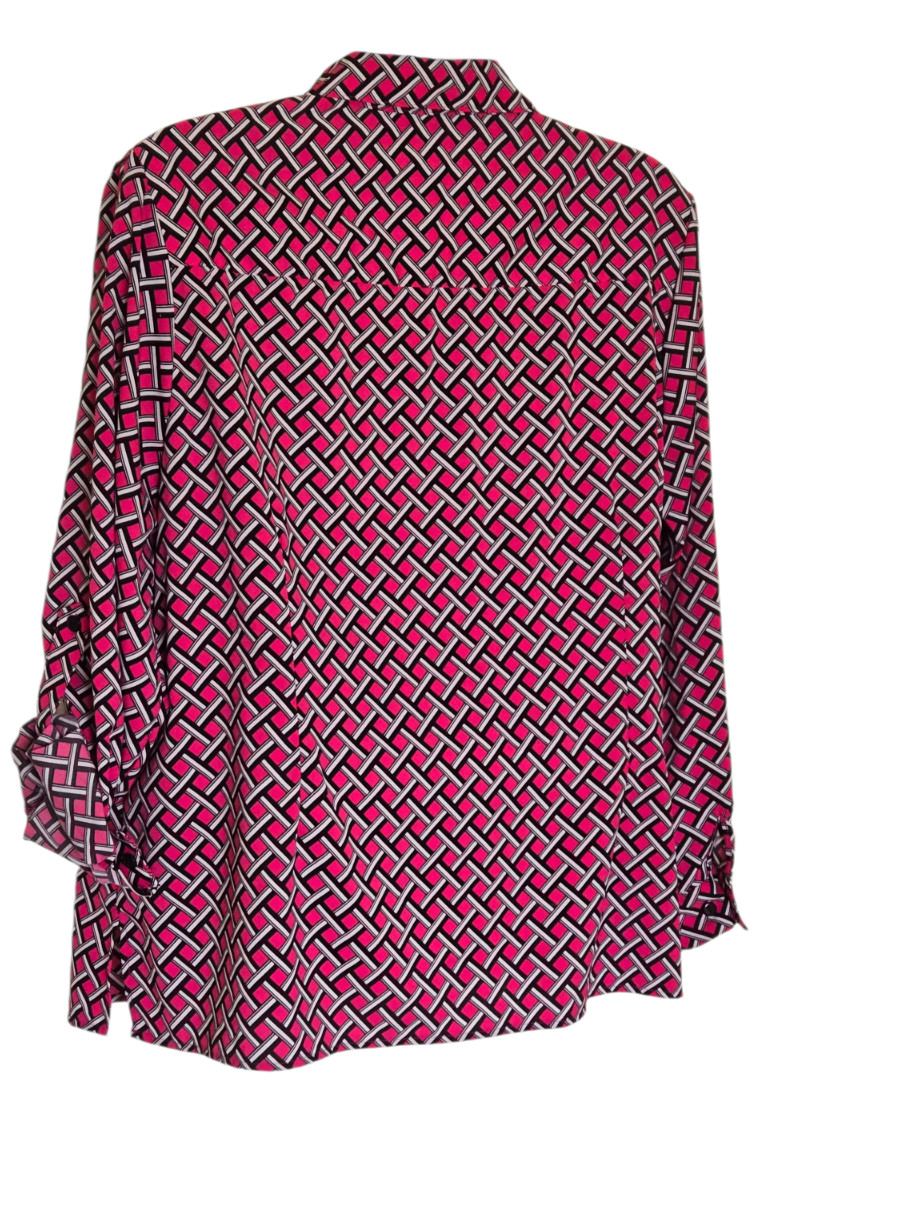 Notations Women's Button Down Blouse Tab Sleeved … - image 3