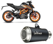 Auspuff Schalldaempfer Leovince LV-10 BLACK EDITION fur KTM DUKE 125 2021 > 2023