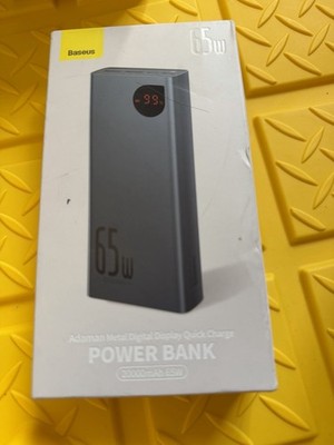 Baseus 20000mAh PD 65W USB C 4 Port Quick Charge Power Bank With Digital New