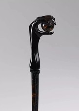 Wooden walking stick hand carved hand handmade wooden walking gift