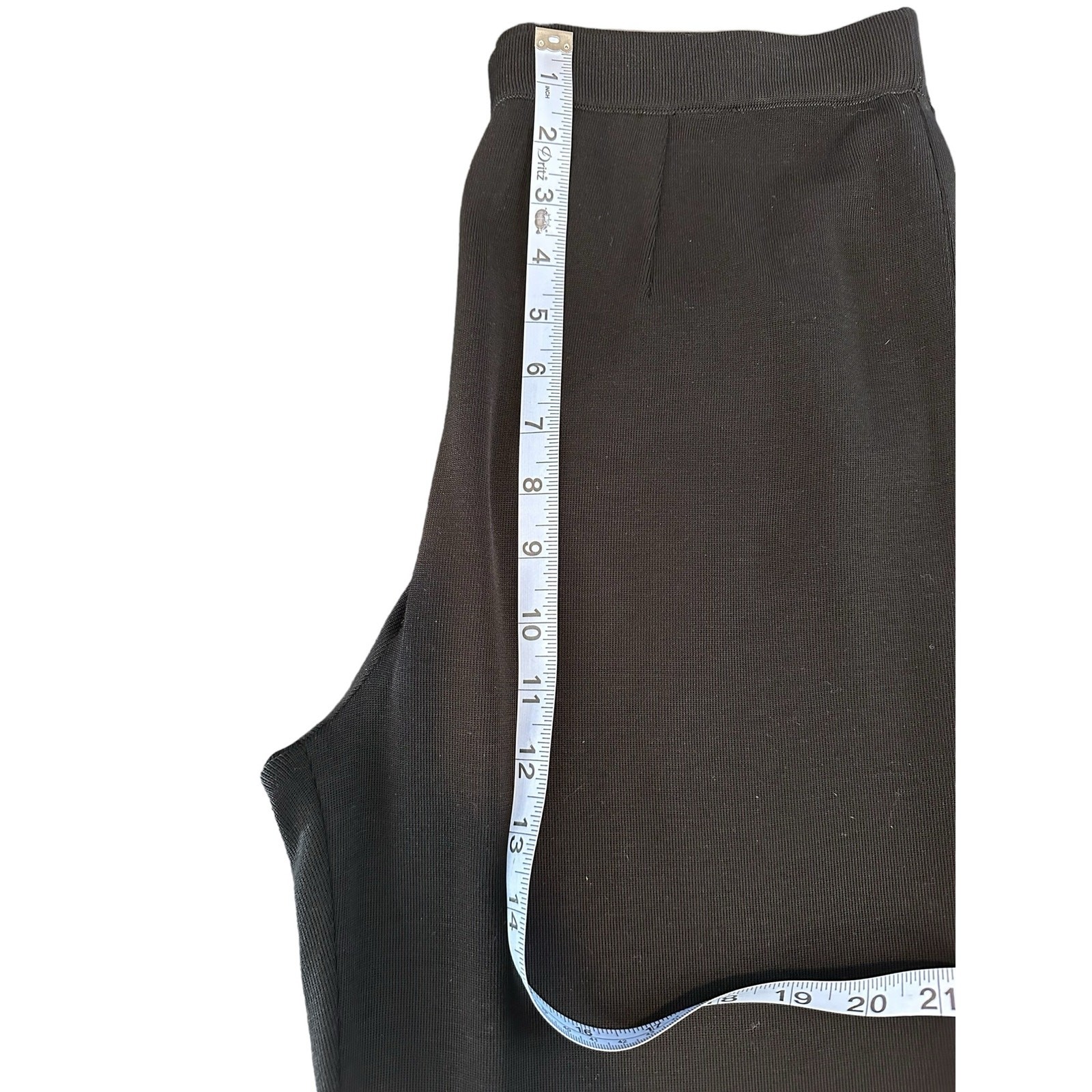 Misook Pants Black Basic Stretch Relaxed Pull On … - image 9