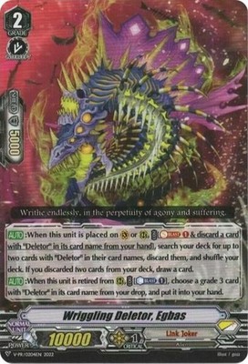 Wriggling Deletor, Egbas - V-PR/0204EN - PR Nm-Mint, English Vanguard Cardfight!