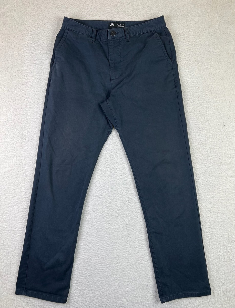 Nike SB Pants Mens Medium Navy Blue Chino Skateboarding