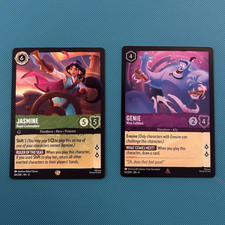 Ravensburger Disney Lorcana TCG The First Chapter Jasmine 84/204 Genie 53/204