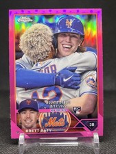 2023 Topps Chrome Update - Brett Baty Rookie Debut Pink Chrome - Mets #USC10