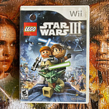 LEGO Star Wars III: The Clone Wars Wii E10+ Multiplayer Case Manual
