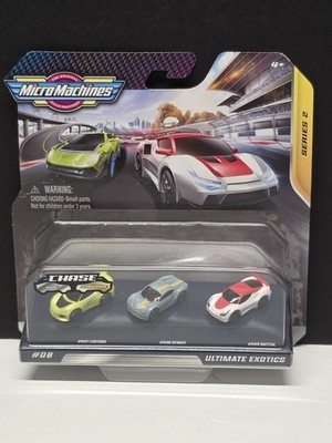 MICRO MACHINES Series 2 ULTIMATE EXOTICS Race Cars NIP NIB Starter Set
