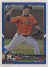2018 Bowman Chrome Prospects Blue Refractor 134/150 JB Bukauskas #BCP125 sc5